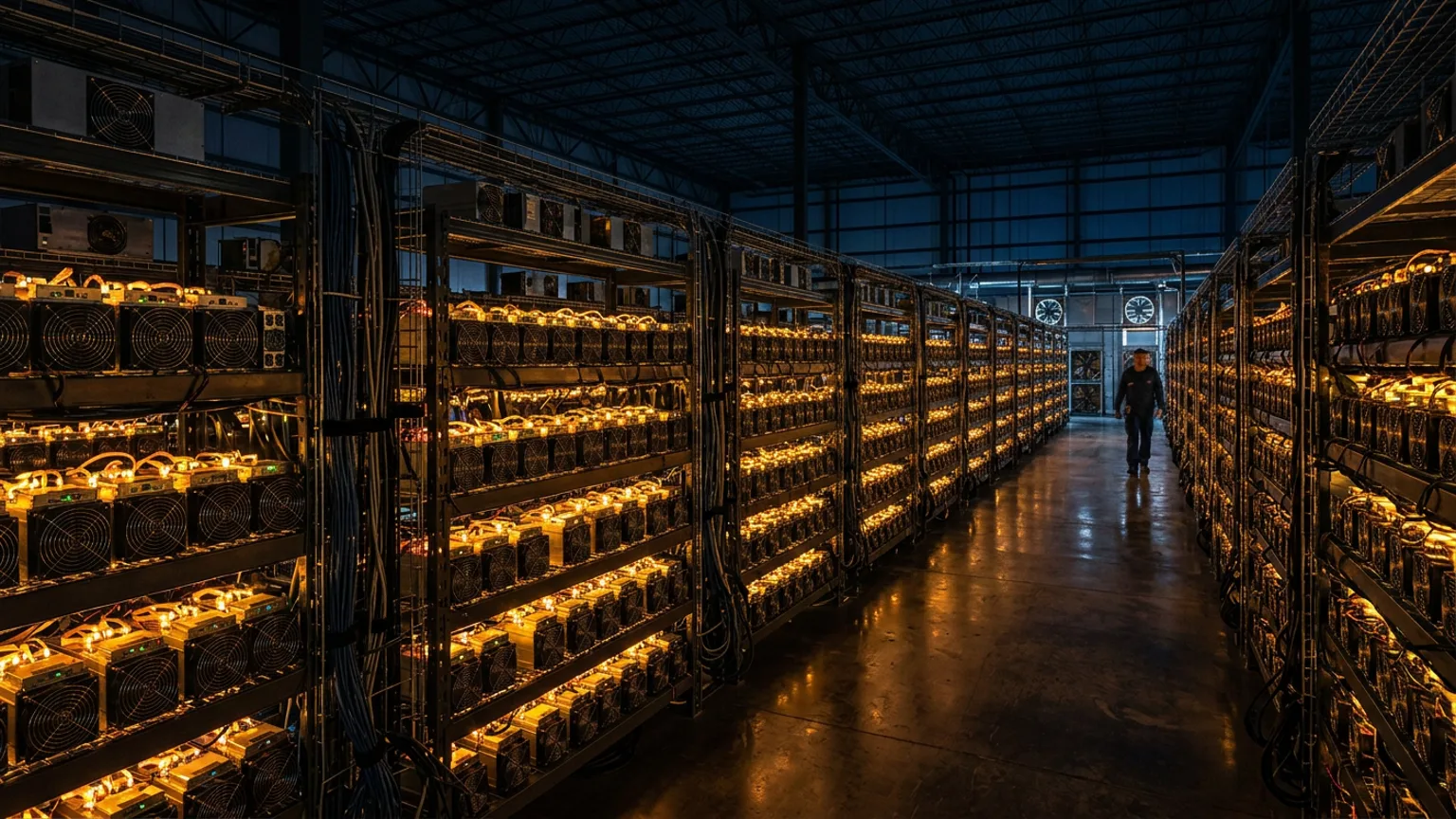 Modern industrial mining facility