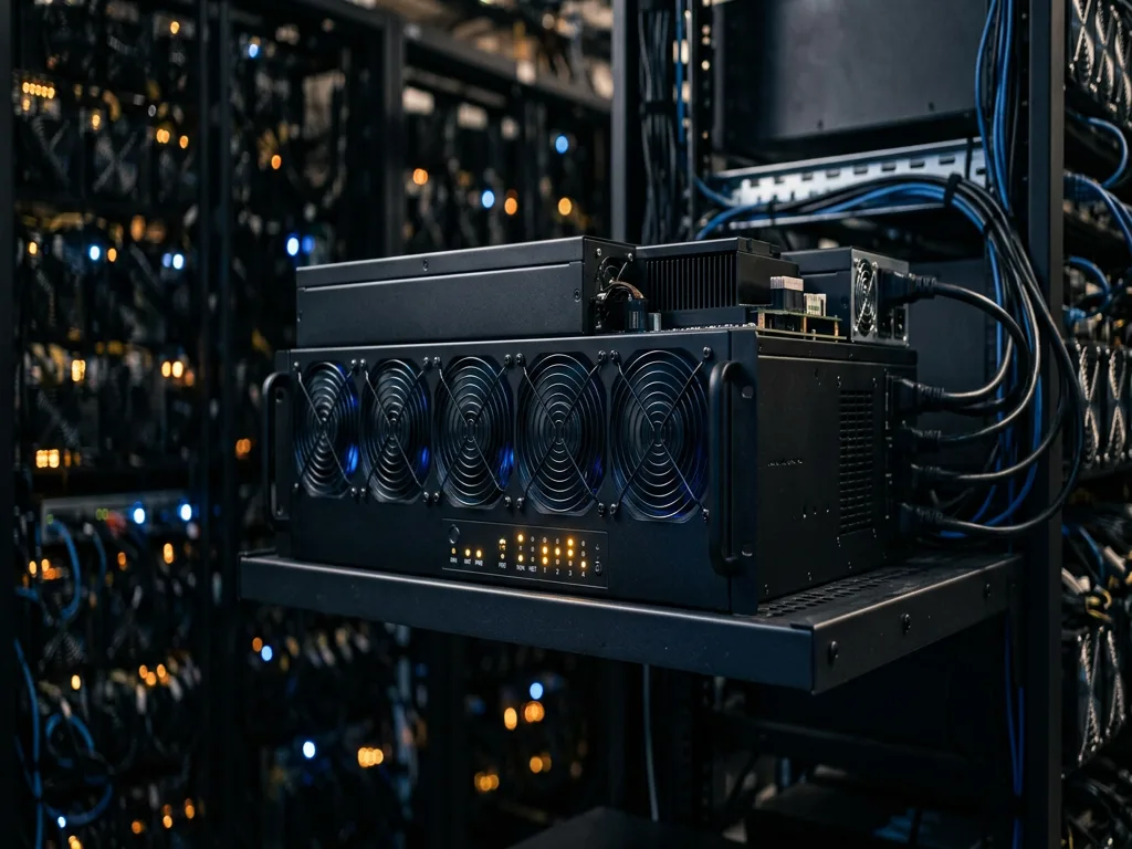 Advanced Miner — cabinet ASIC array